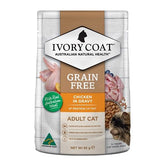 Ivory Coat Cat Adult Chicken in Gravy 85g 12 Pack - Furbabies Online